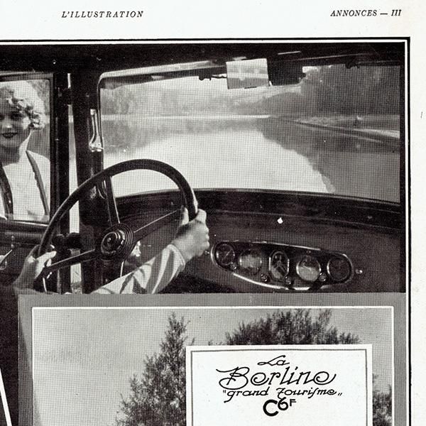 クラシックカー シトロエン（Citroën）1930年 / フランスの古い