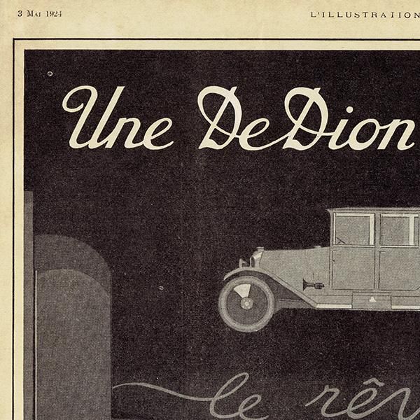 クラシックカー TALBOT 1929年 / フランスの古い広告