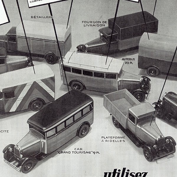 クラシックカー フレンチヴィンテージ広告 / Citroën シトロエン 1931年  0130