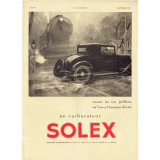 SOLEX（ソレックス）キャブレター 1931年 / フレンチヴィンテージ広告 0132<img class='new_mark_img2' src='https://img.shop-pro.jp/img/new/icons5.gif' style='border:none;display:inline;margin:0px;padding:0px;width:auto;' />