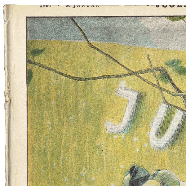ドイツのイラスト文芸雑誌JUGEND（ユーゲント）アールヌーヴォー  1897-1-9 NR.2  0053