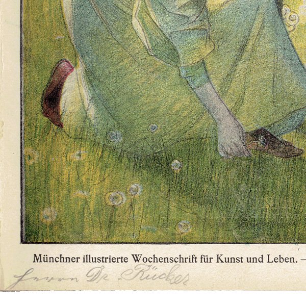 ドイツのイラスト文芸雑誌JUGEND（ユーゲント）アールヌーヴォー  1897-1-9 NR.2  0053