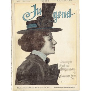 ドイツのイラスト文芸雑誌JUGEND（ユーゲント）アールヌーヴォー  1897-1-30 NR.5  0056