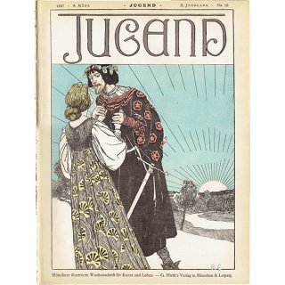 ドイツのイラスト文芸雑誌JUGEND（ユーゲント）アールヌーヴォー  1897-3-6 NR.10  0061