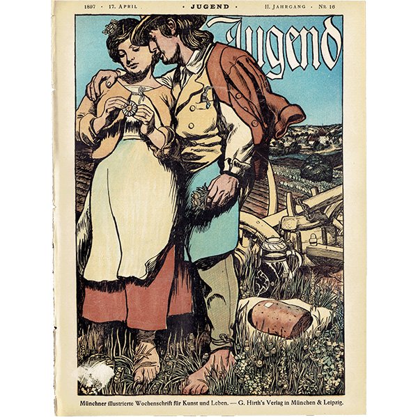 ドイツのイラスト文芸雑誌JUGEND（ユーゲント）アールヌーヴォー   1897-4-17 NR.16  0067
