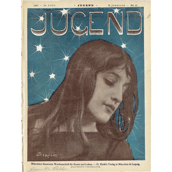 ドイツのイラスト文芸雑誌JUGEND（ユーゲント）アールヌーヴォー  1897-4-24 NR.17  0068