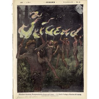 ドイツのイラスト文芸雑誌JUGEND（ユーゲント）アールヌーヴォー  1897-5-1 NR.18  0069