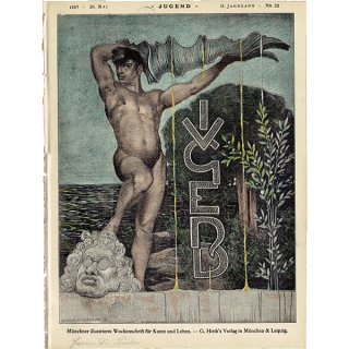 ドイツのイラスト文芸雑誌JUGEND（ユーゲント）アールヌーヴォー  1897-5-29 NR.22  0073