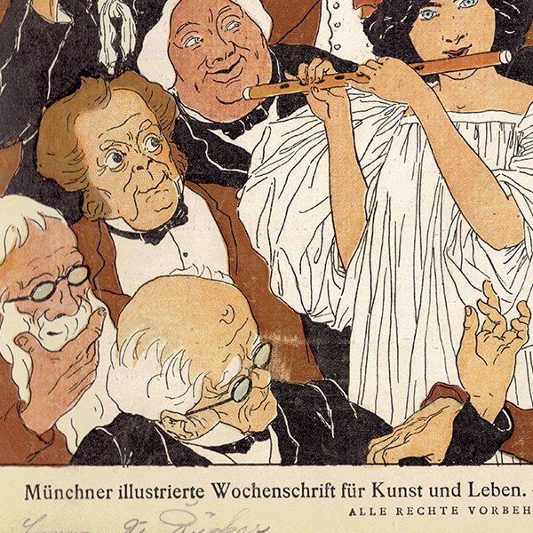 ドイツのイラスト文芸雑誌JUGEND（ユーゲント）アールヌーヴォー  1897-6-5 NR.23  0074