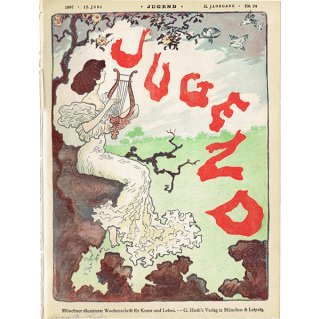 ドイツのイラスト文芸雑誌JUGEND（ユーゲント）アールヌーヴォー  1897-6-12 NR.24  0075