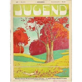 ドイツのイラスト文芸雑誌JUGEND（ユーゲント）アールヌーヴォー  1897-6-19 NR.25  0076