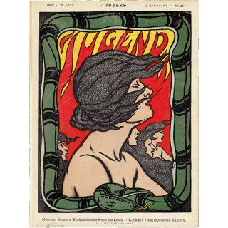 ドイツのイラスト文芸雑誌JUGEND（ユーゲント）アールヌーヴォー  1897-6-26 NR.26  0077