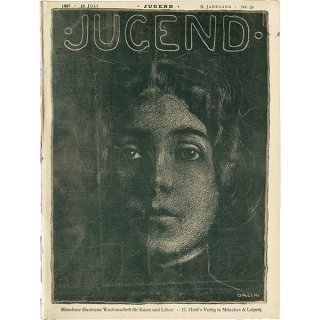 ドイツのイラスト文芸雑誌JUGEND（ユーゲント）アールヌーヴォー  1897-7-10 NR.28  0079
