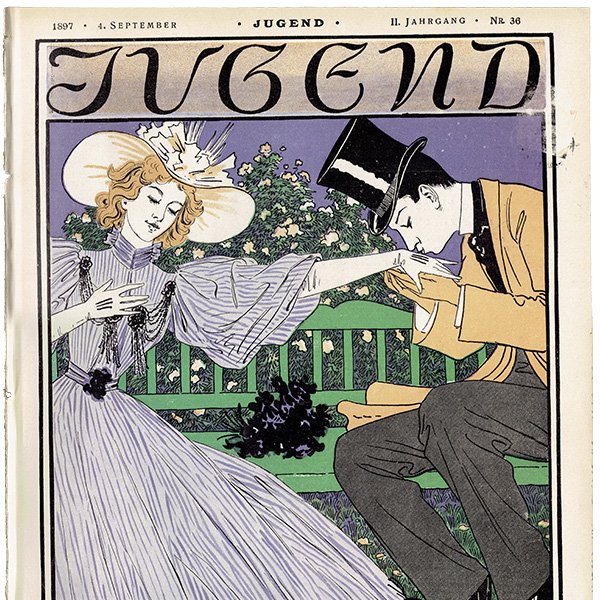 ドイツのイラスト文芸雑誌JUGEND（ユーゲント）アールヌーヴォー  1897-9-4 NR.36  0087