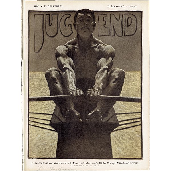 ドイツのイラスト文芸雑誌JUGEND（ユーゲント）アールヌーヴォー  1897-9-11 NR.37  0088