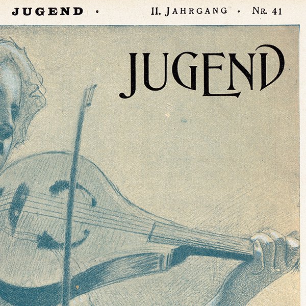 ドイツのイラスト文芸雑誌JUGEND（ユーゲント）アールヌーヴォー  1897-10-9 NR.41  0092