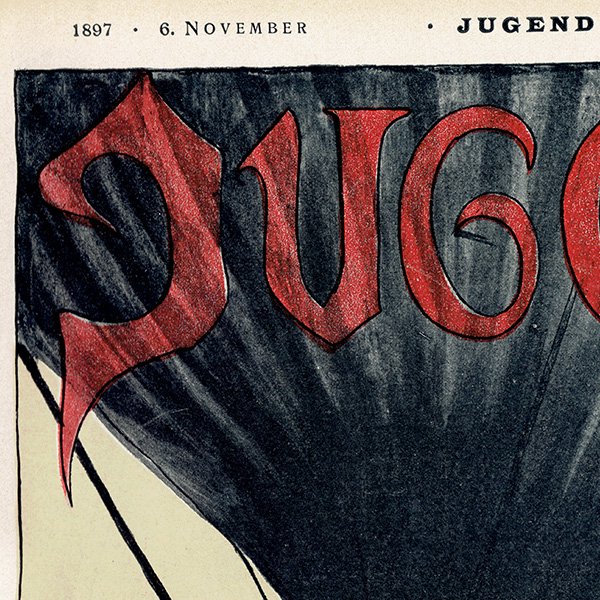 ドイツのイラスト文芸雑誌JUGEND（ユーゲント）アールヌーヴォー  1897-11-6 NR.45  0096