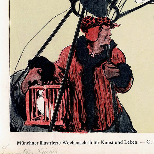 ドイツのイラスト文芸雑誌JUGEND（ユーゲント）アールヌーヴォー  1897-11-6 NR.45  0096