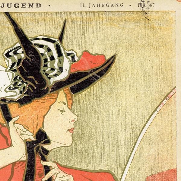 ドイツのイラスト文芸雑誌JUGEND（ユーゲント）アールヌーヴォー  1897-11-20 NR.47  0098