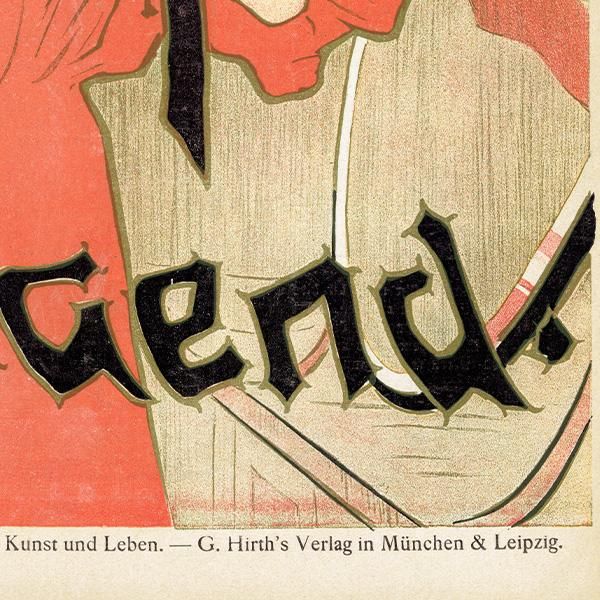 ドイツのイラスト文芸雑誌JUGEND（ユーゲント）アールヌーヴォー  1897-11-20 NR.47  0098
