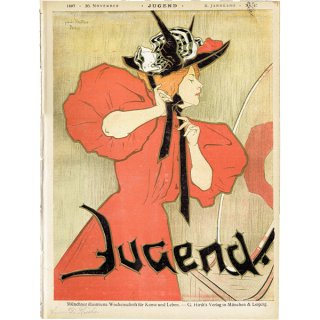 ドイツのイラスト文芸雑誌JUGEND（ユーゲント）アールヌーヴォー  1897-11-20 NR.47  0098