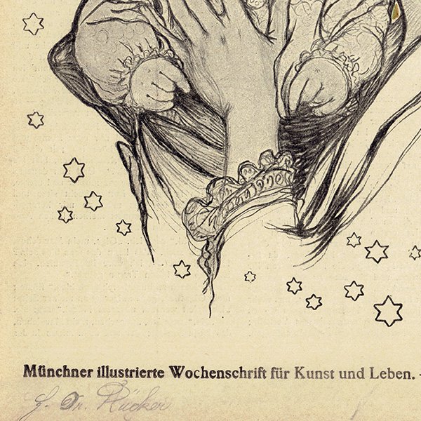 ドイツのイラスト文芸雑誌JUGEND（ユーゲント）アールヌーヴォー  1897-12-25 NR.52  0103