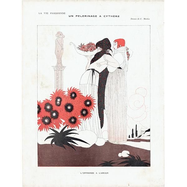 フランスの雑誌挿絵 ～LA VIE PARISIENNE～より（シャルル・マルタン/Charles Martin）パリジェンヌ 0543