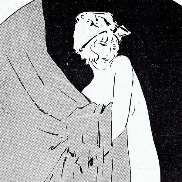 フランス画家 マリアンヌ作 銅版画 夫人と猫 A