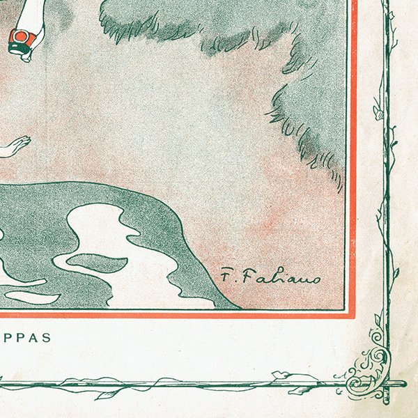 フランスの雑誌表紙 1913年 〜LA VIE PARISIENNE〜より（ファビアン・ファビアーノ/Fabien Fabiano）0558