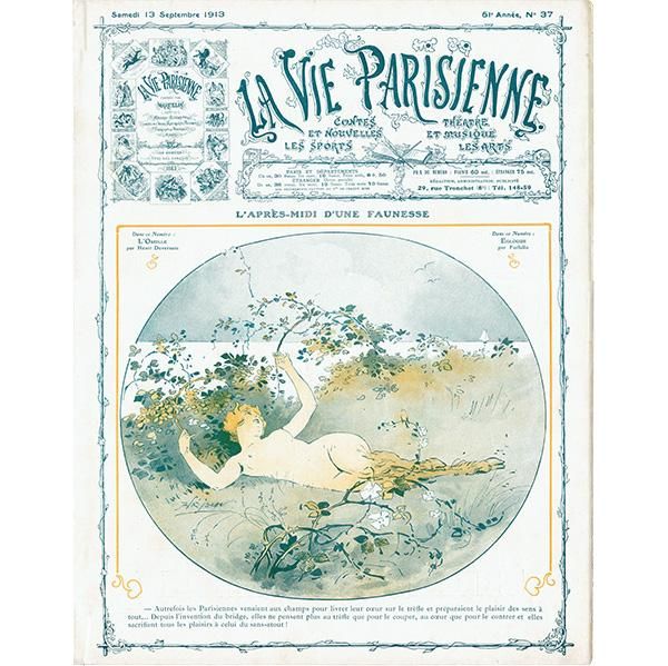 都内で フランスの雑誌表紙 1913年 ～LA VIE PARISIENNE～より（René その他