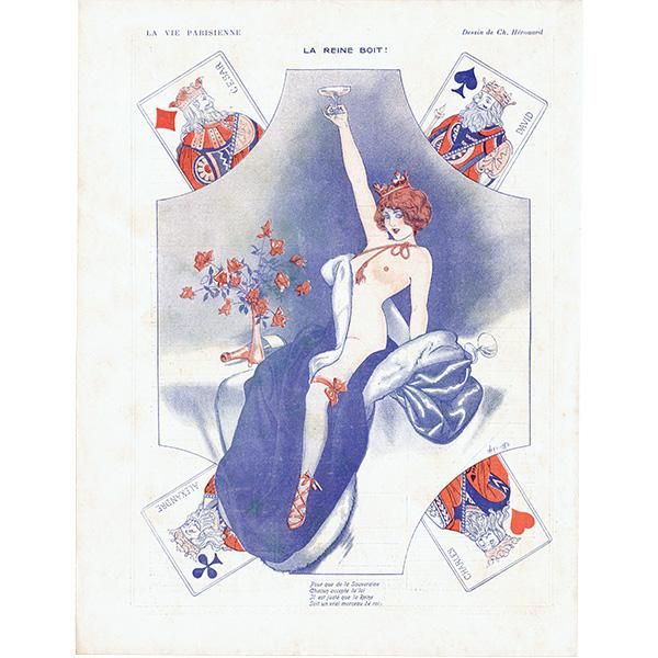 【メール便無料】 フランスの雑誌挿絵 PARISIENNE～より（シェリ VIE ～LA 1914年 その他
