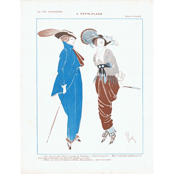 フランスの雑誌挿絵 1913年 〜LA VIE PARISIENNE〜より（Enrico Sacchetti / エンリコ・サケッティ）0568