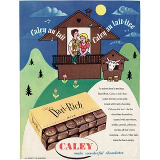 Caley Dari-Rich/チョコレート 1950年代 イギリスの古い広告（ヴィンテージ広告） 0290
