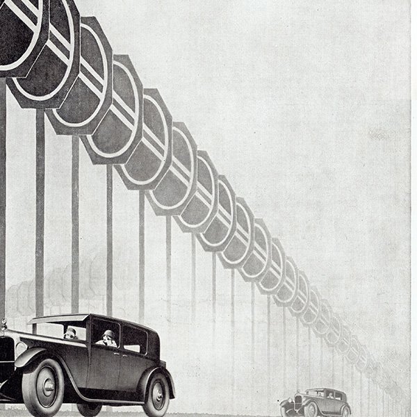 クラシックカー シトロエン（Citroën） 1928年 / フランスの古い広告（ヴィンテージ広告） 0149
