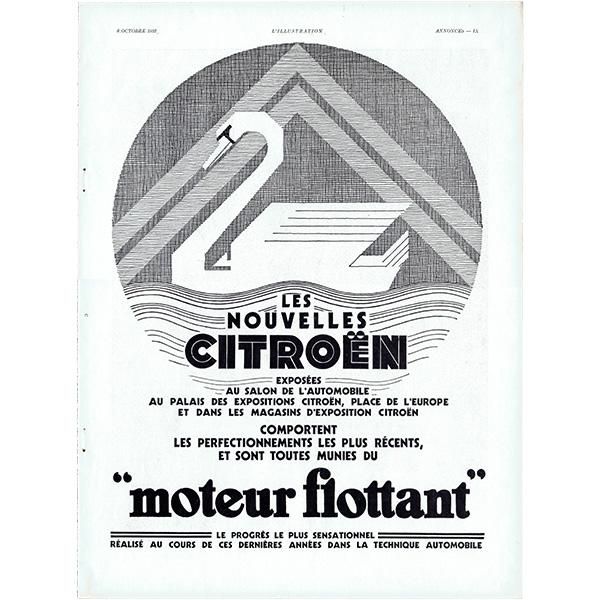 クラシックカー シトロエン（Citroën）白鳥ロゴ 1932年