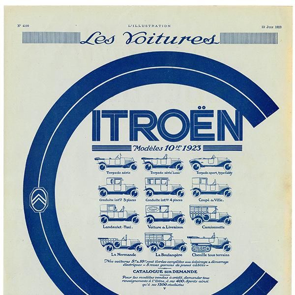 クラシックカー シトロエン（Citroën）1930年 / フランスの古い