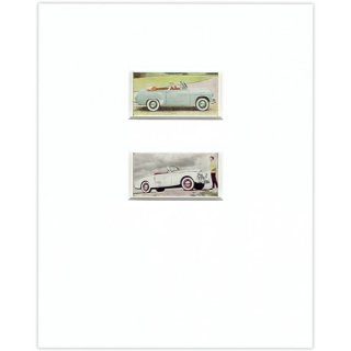 イギリス シガレットカード クラシックカー レトロ（MOTOR CARS 1954年 | ヒルマンミンクス サンビーム アルパイン） マット付 010