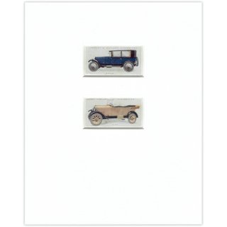 イギリス シガレットカード クラシックカー レトロ（MOTOR CARS 1922年 | ビュイック フィアット） マット付 013