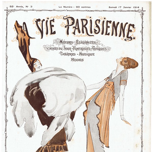 フランスの雑誌表紙 1914年 〜LA VIE PARISIENNE〜より（Enrico Sacchetti / エンリコ・サケッティ）0579