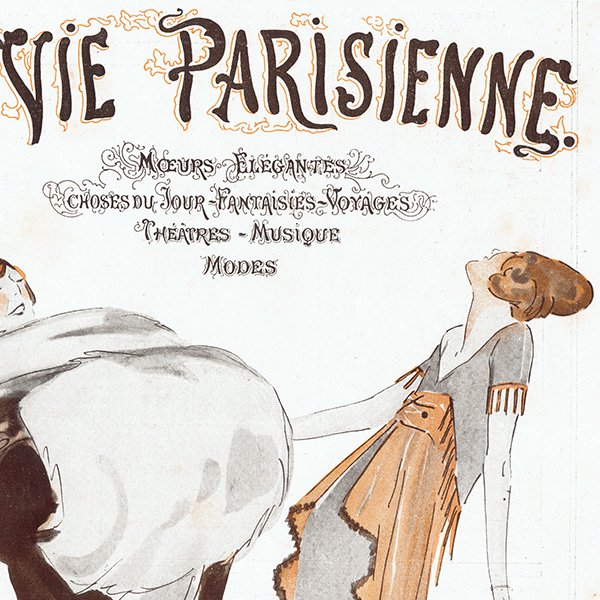 フランスの雑誌表紙 1914年 〜LA VIE PARISIENNE〜より（Enrico Sacchetti / エンリコ・サケッティ）0579