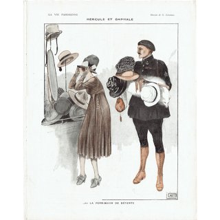 フランスの雑誌挿絵 1917年 〜LA VIE PARISIENNE〜より（ジョルジュ・レオネック/Georges Léonnec）0582