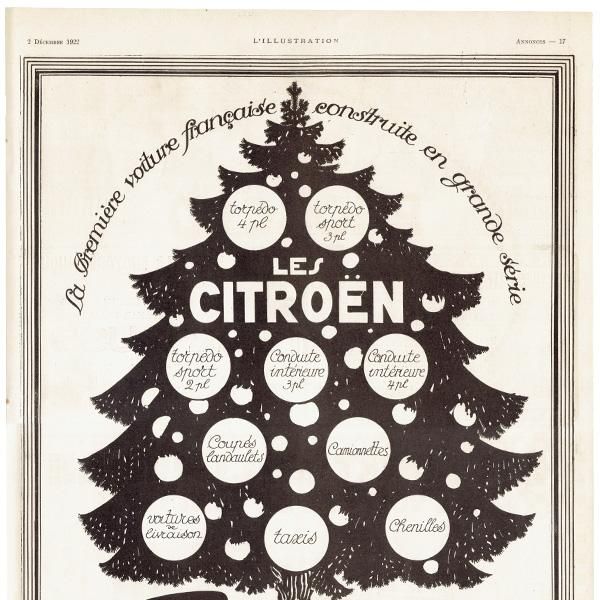 クラシックカー シトロエン（Citroën）クリスマス 1922年