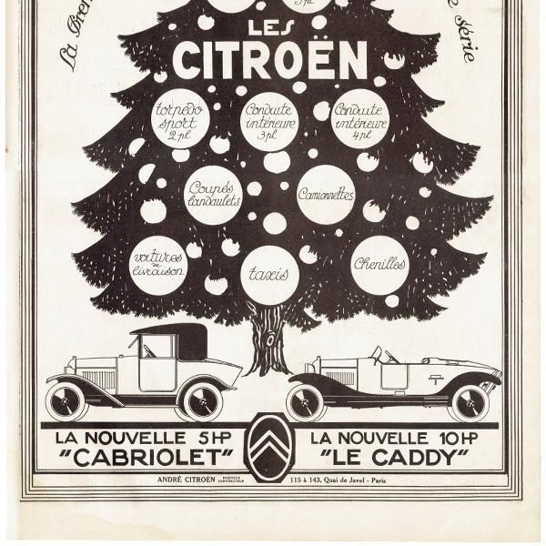 クラシックカー シトロエン（Citroën）クリスマス 1922年