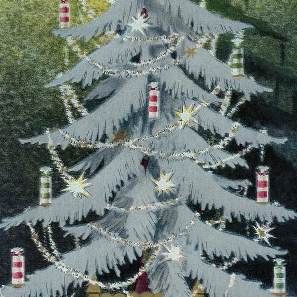 フランス ヴィンテージ広告 / CARON キャロン 香水 クリスマス