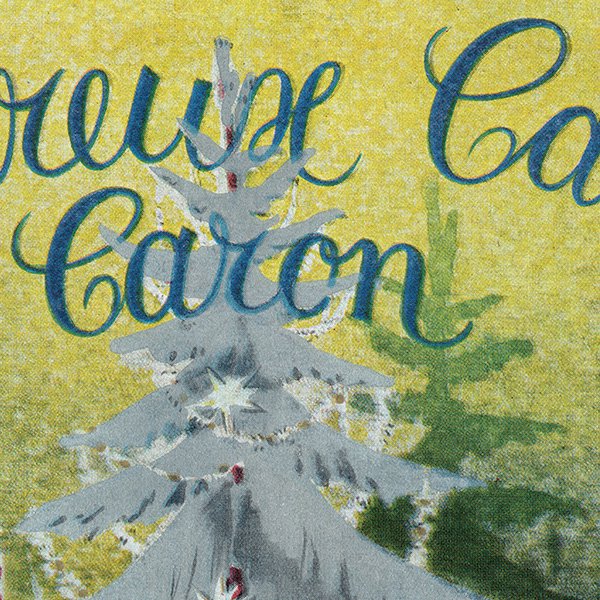 フランス ヴィンテージ広告 / CARON 香水 クリスマス（ヴィンテージ広告） 1953年 0302