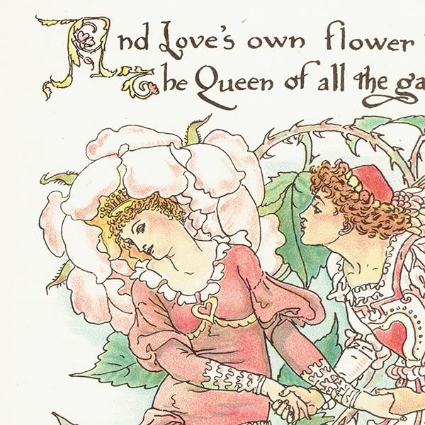ウォルター・クレイン 「FLORA'S FEAST（フローラの饗宴）」 1889年 初版 | バラ（Rose）