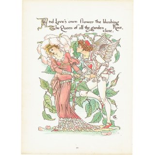 ウォルター・クレイン 「FLORA'S FEAST（フローラの饗宴）」 1889年 初版 | バラ（Rose）