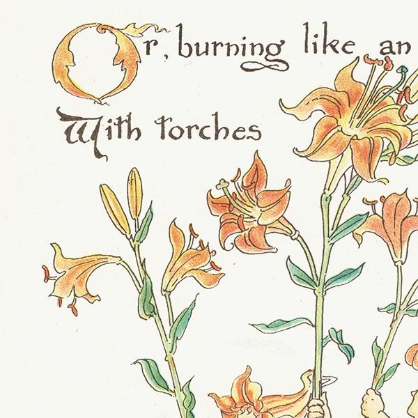 アンティーク絵画　ウォルター　クライン( クレイン) フローラの饗 ウォルター・クレイン 「FLORA'S FEAST（フローラの饗宴）」 1889年