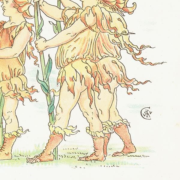 ウォルター・クレイン リトグラフ『フローラズ フィースト』1892年(初版) ウォルター・クレイン リトグラフ『フローラズ フィースト』1892年