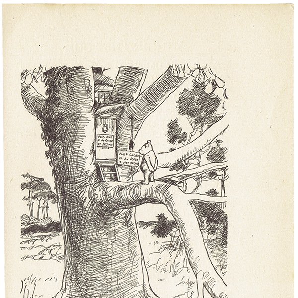 ヴィンテージプリント くまのプーさん  Winnie-the-Pooh 1942年27版より（クラシックプー CH-0061）